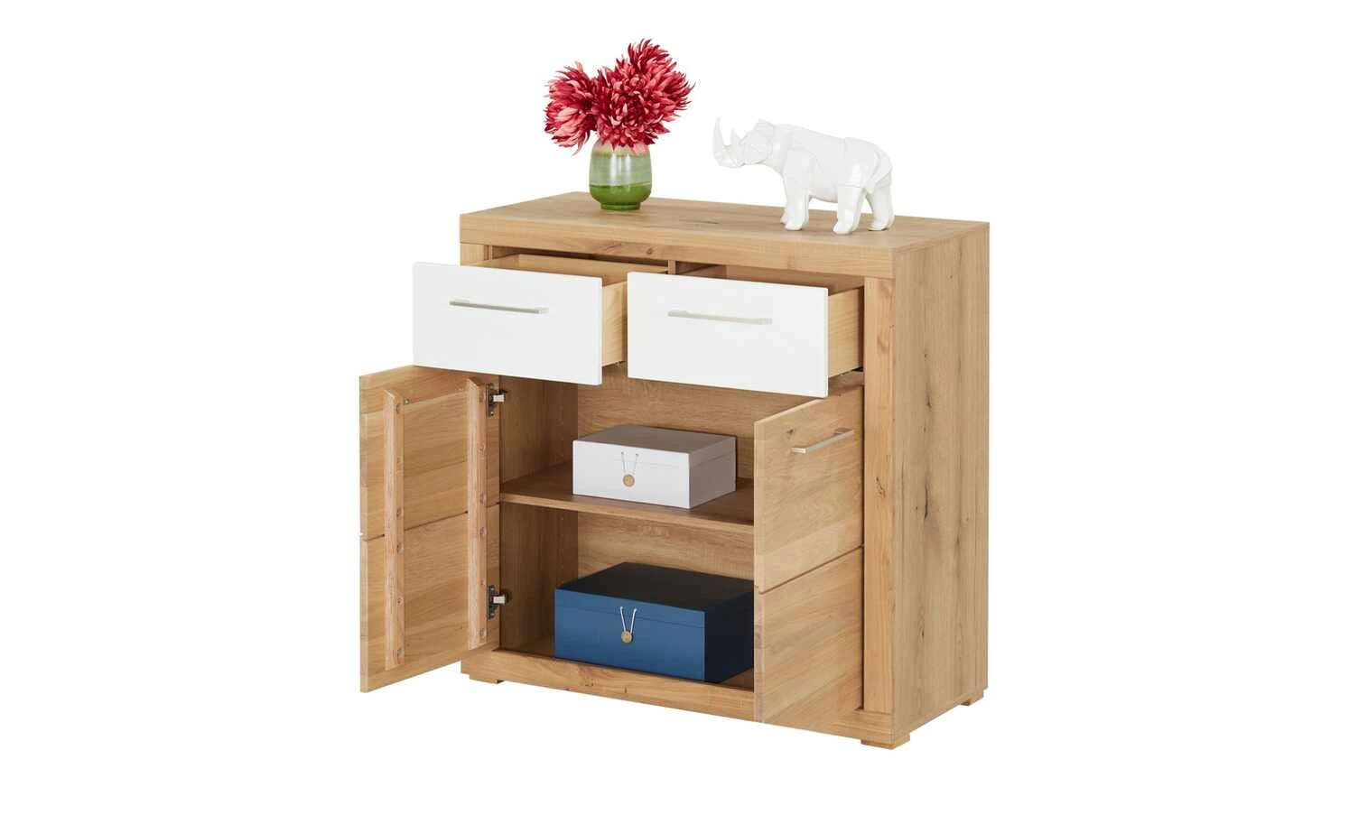 smart Kommode Oslo | Wildeiche (Nachbildung) / Wildeiche / Weiß 12 smart Kommode Oslo | Wildeiche (Nachbildung) / Wildeiche / Weiß – Bild 12