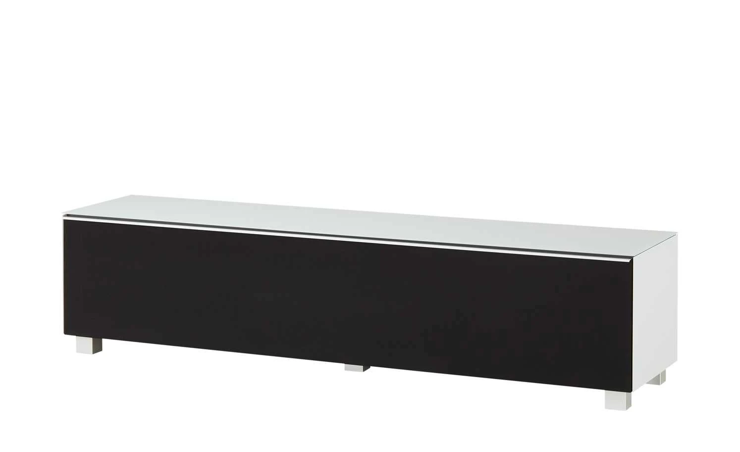 Lowboard Soundbase L | Seidengrau / Schwarz 1 Lowboard Soundbase L | Seidengrau / Schwarz