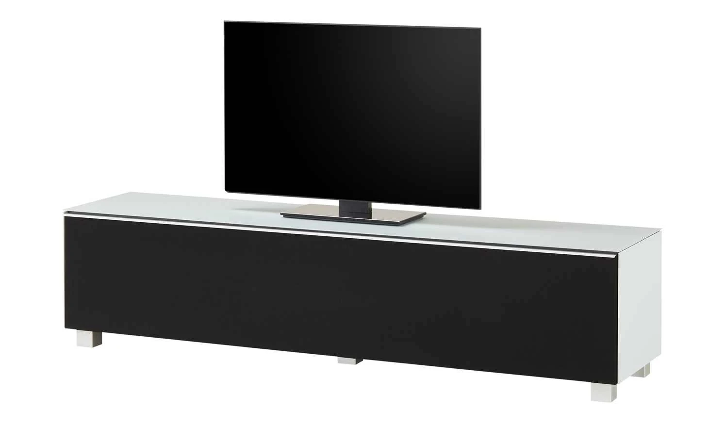 Lowboard Soundbase L | Seidengrau / Schwarz 13 Lowboard Soundbase L | Seidengrau / Schwarz – Bild 13