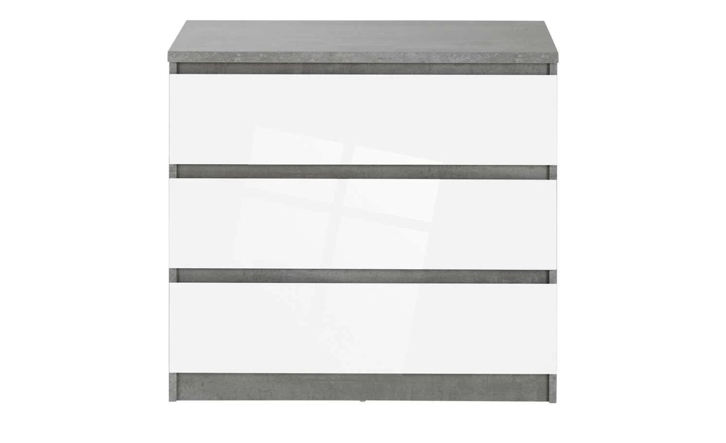 Kommode mit 3 Schüben Nardo | Beton (Nachbildung) / Weiß 70,1|cm 5 Kommode mit 3 Schüben Nardo | Beton (Nachbildung) / Weiß 70,1|cm – Bild 5