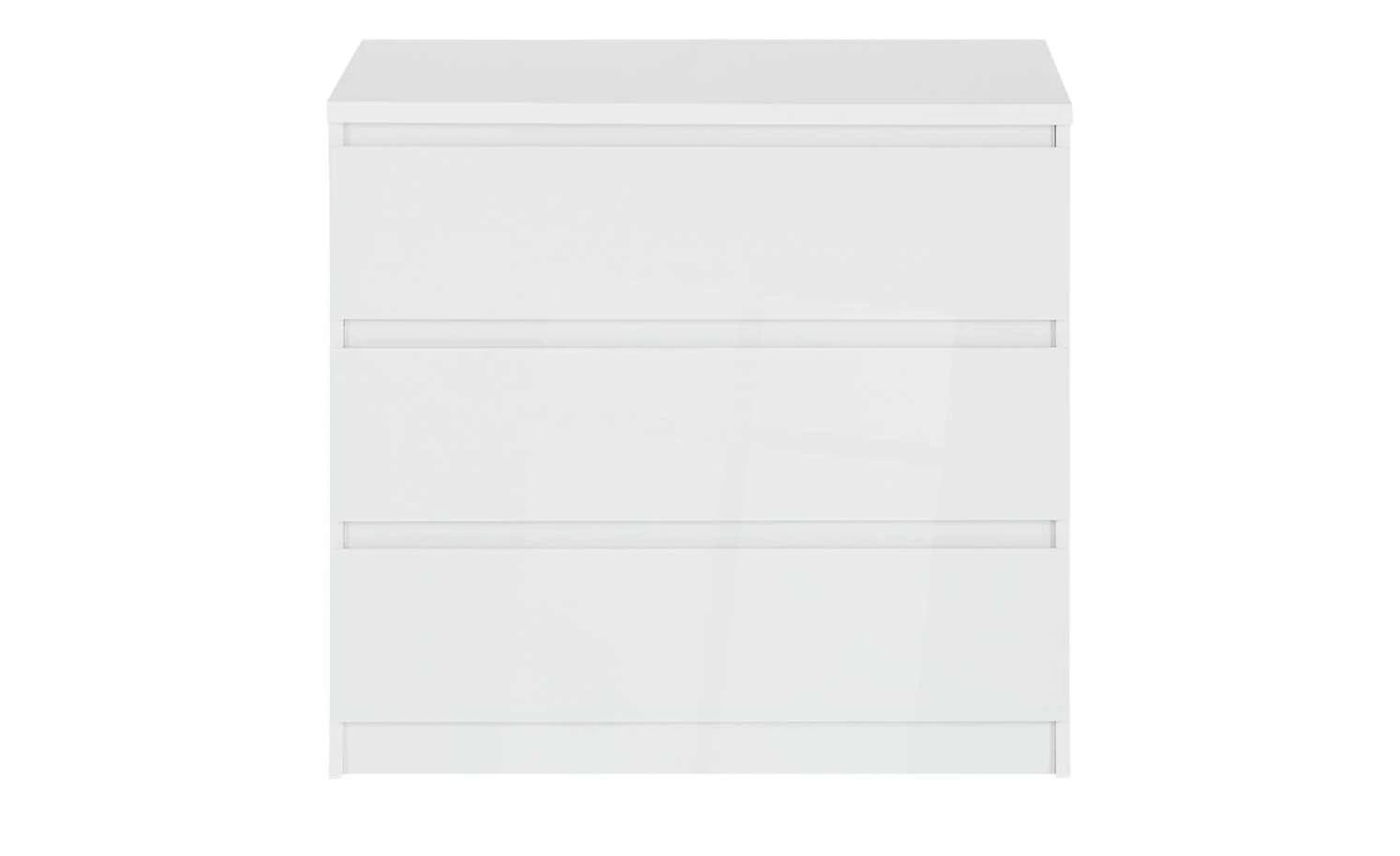 Kommode mit 3 Schüben Nardo | Weiß 70,1|cm 2 Kommode mit 3 Schüben Nardo | Weiß 70,1|cm – Bild 2