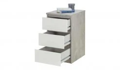 Kommode mit 3 Schüben Nardo | 70,1|cm Beton (Nachbildung) / Weiß -Kommode & Sideboards Verkäufe 13346433 7 202007141519