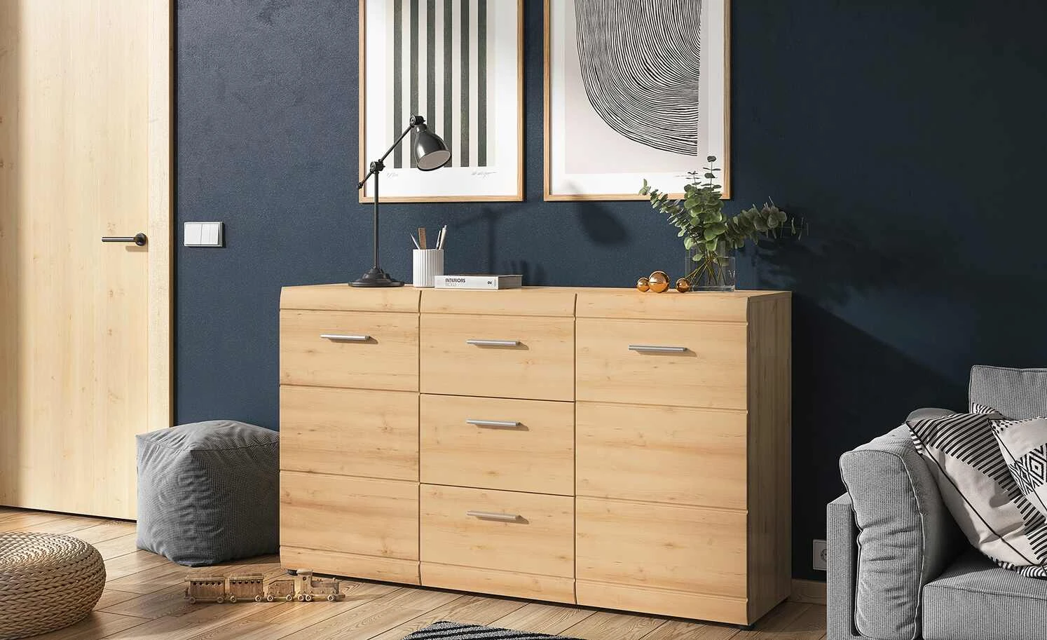 uno Sideboard Akzent | Edelbuche (Nachbildung) 1 uno Sideboard Akzent | Edelbuche (Nachbildung)
