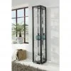 Vitrine Cristal | 1|Stück Schwarzbraun