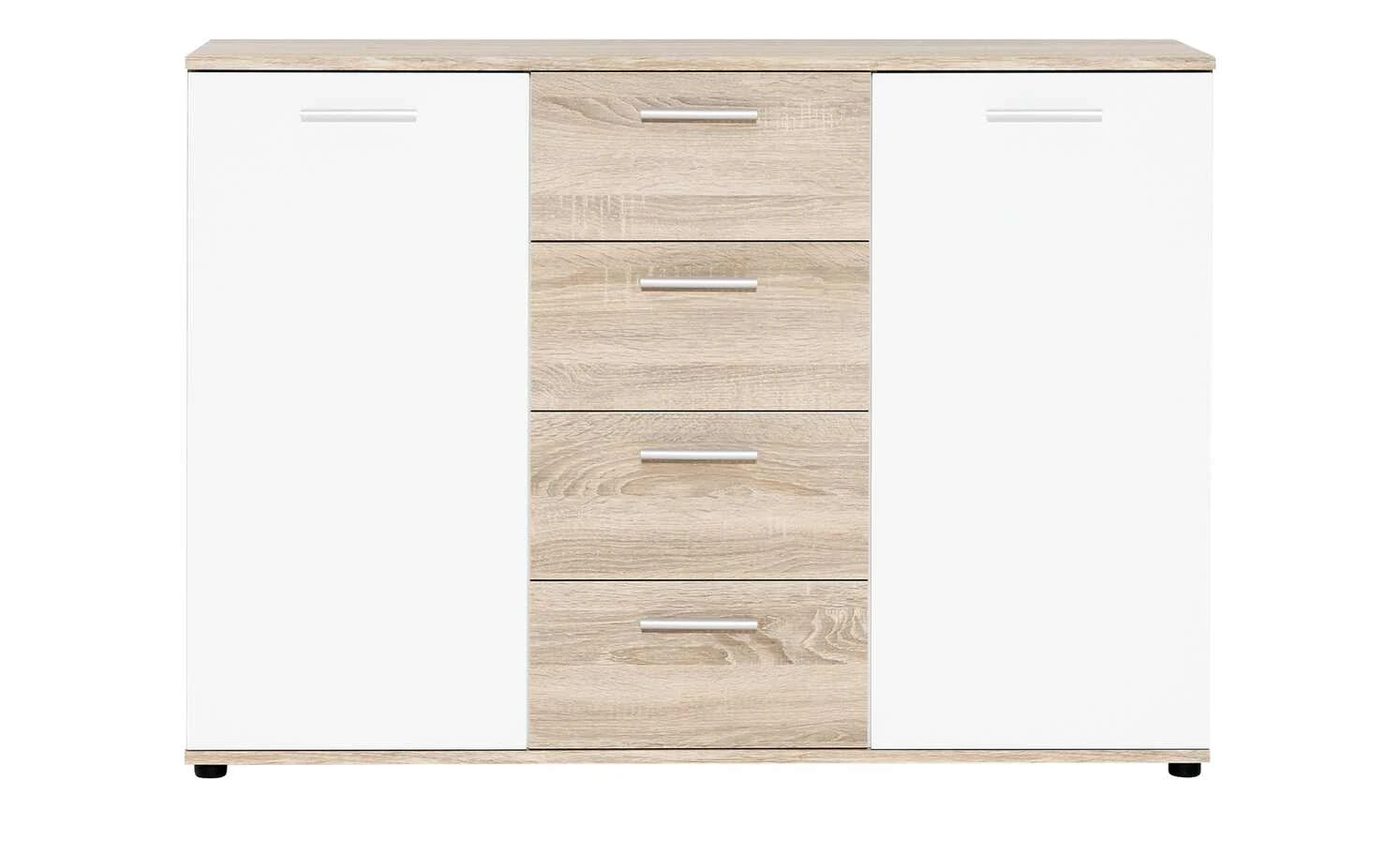 Kommode Jelsi | Eiche Sonoma (Nachbildung) / Weiß 2 Kommode Jelsi | Eiche Sonoma (Nachbildung) / Weiß – Bild 2