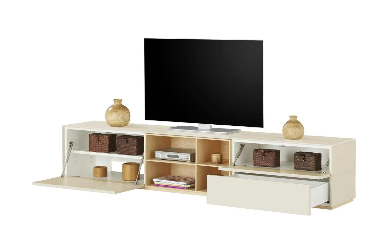 Lowboard Vono 2.0 | Cremeweiß / Esche 8 Lowboard Vono 2.0 | Cremeweiß / Esche – Bild 8