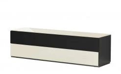 Lowboard Vono 2.0 | Cremeweiß / Schwarz