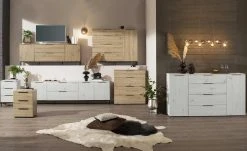 Kommode mit 3 Schüben Vitreo | Asteiche (Nachbildung) 3 Schubkästen