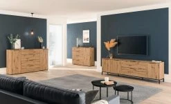 Sideboard mit 1 Tür und 4 Schüben Vitreo | Asteiche (Nachbildung) 1 Tür und 4 Schubkästen