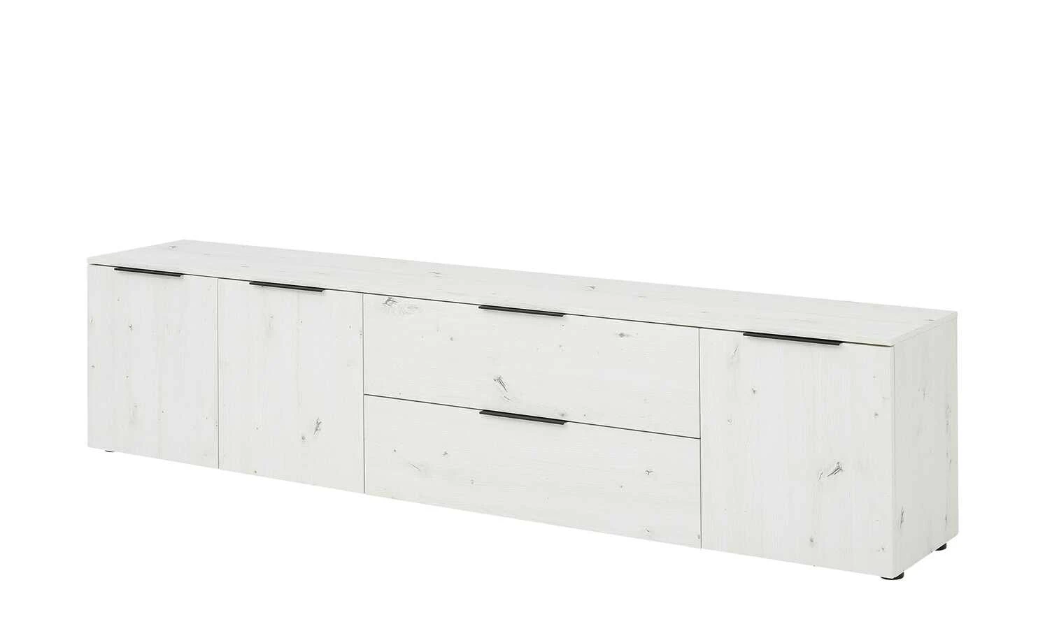 TV-Lowboard Vitreo | White Oak (Nachbildung) 3 Türen, 1 Klappe und 1 Schubkasten 3 TV-Lowboard Vitreo | White Oak (Nachbildung) 3 Türen, 1 Klappe und 1 Schubkasten – Bild 3