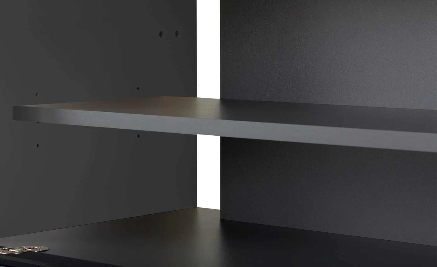 TV-Lowboard Stream | Schwarz / Anthrazit 10 TV-Lowboard Stream | Schwarz / Anthrazit – Bild 10