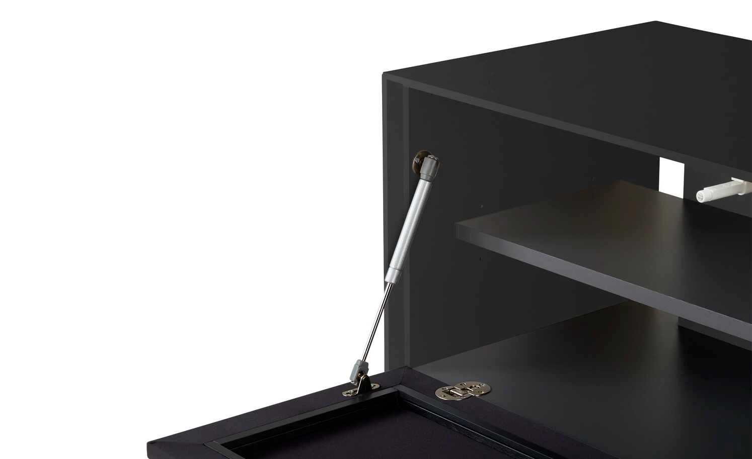 TV-Lowboard Stream | Schwarz / Anthrazit 6 TV-Lowboard Stream | Schwarz / Anthrazit – Bild 6