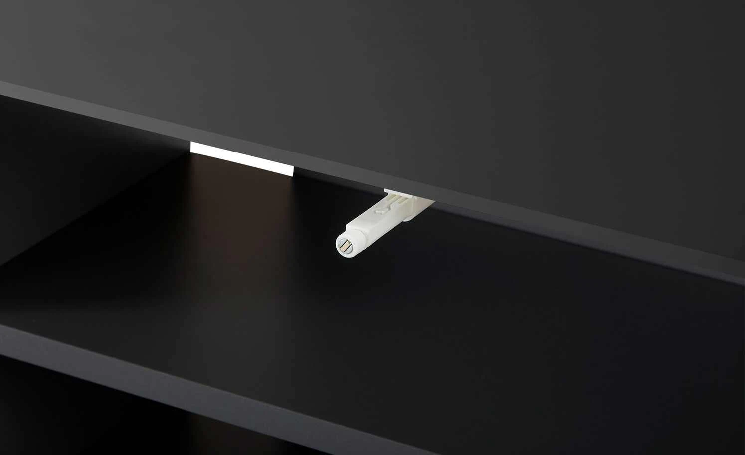 TV-Lowboard Stream | Schwarz / Anthrazit 7 TV-Lowboard Stream | Schwarz / Anthrazit – Bild 7