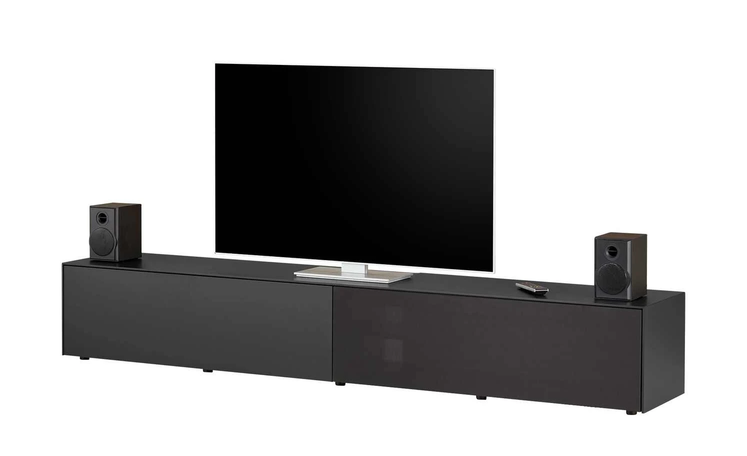 TV-Lowboard Stream | Schwarz / Anthrazit 3 TV-Lowboard Stream | Schwarz / Anthrazit – Bild 3