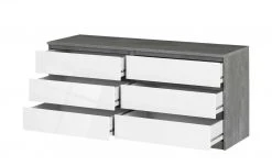 Sideboard mit 6 Schüben Nardo | Beton (Nachbildung) / Weiß -Kommode & Sideboards Verkäufe 13349218 3 202206231234