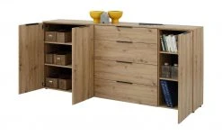 Vitreo | Asteiche (Nachbildung) 3 Türen und 4 Schubkästen -Kommode & Sideboards Verkäufe 13349342 3 202206291057