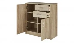 Kommode Landriano | Eiche Sonoma (Nachbildung) 85|cm Ausführung II (2 Türen, 2 Schubkästen) -Kommode & Sideboards Verkäufe 323302303 2 201811271513